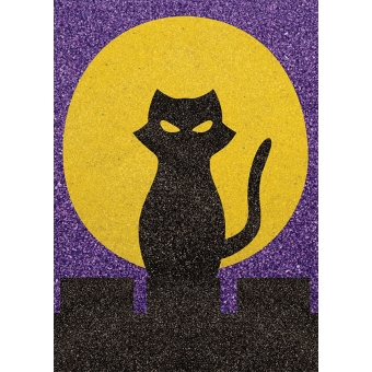 Peel 'N Stick Sand Art Board #22 - The Cat and the Moon